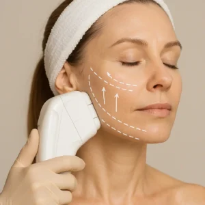 Woman having HI-FU to reduce wrinkles call LA LIPO Ayr Now!