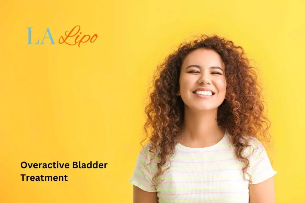 woman smiling about overactive bladder treatment Ayr solutions