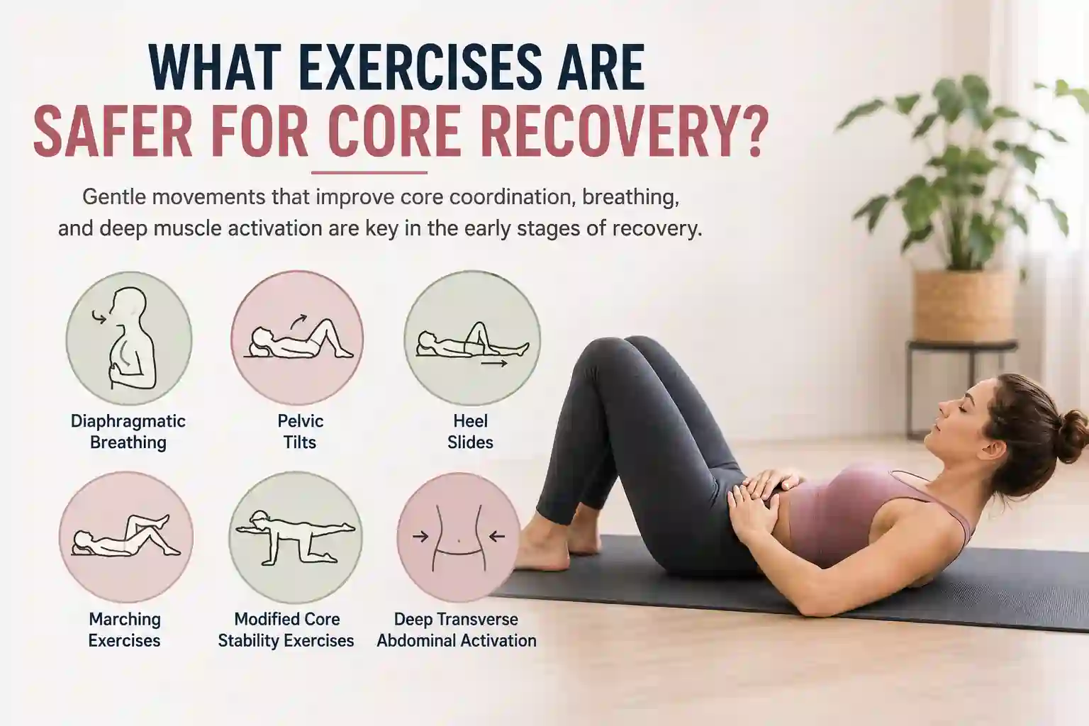 Which exercises may help diastasis recti Ayr?